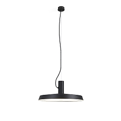 pendant luminaire ROOMOR OFFICE CABLE SUSP 1.0 MICROPRISM IP20, black matt dimmable