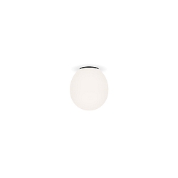 Loftlampe DRO 1.0 - � 12.5CM oval G9 IP20, opal hvid, sort mat d�mpbar