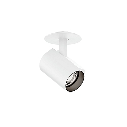 Loftlampe CENO 1.0 med bladfjedre, kardanisk drejning, halvt fors�nket IP20, mat, trafik hvid d�mpbar