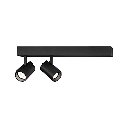 overflade lampe CENO 2.0 2-flammer, svingbar, drejelig IP20, sort d�mpbar