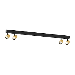 overflade lampe CENO 4.0 4-flammer, svingbar, drejelig IP20, guld, sort d�mpbar