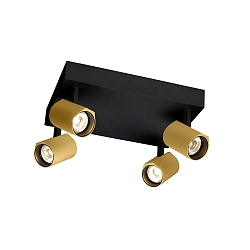 Spot CENO CEILING SURF 4.1 IP20, guld, sort mat d�mpbar