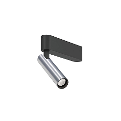 Spot MATCH CEILING SURF 1.0 IP20, aluminium, sort mat 