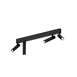 Loftlampe MATCH 4.0 4-flammer, kardanisk drejning IP20, mat, kulsort d�mpbar
