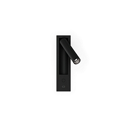 wall recessed luminaire MATCH SEMI RECESSED SNOOZE 1.0 IP20, black matt dimmable