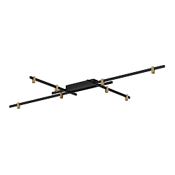 Loftlampe TRACE GRID 1.0 down, direkte IP20, champagne, mat, kulsort d�mpbar