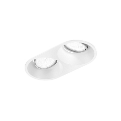 Indbygnings loftlampe DEEP ADJUST 2.0 - LED 2-flammer, kardanisk drejning, med klemfjedre IP20, mat, trafik hvid d�mpbar