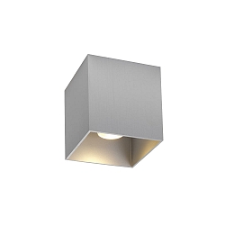 ceiling luminaire BOX CEILING SURF 1.0 1 flame IP20, brushed aluminium dimmable