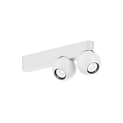Loftlampe LECA 2.0 2-flammer, kardanisk drejning IP20, hvid mat d�mpbar