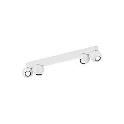 Loftlampe LECA 4.0 4-flammer, kardanisk drejning IP20, hvid mat d�mpbar