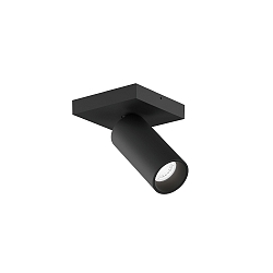 spot PILLO 1.0 swivelling GU10 IP20, black matt