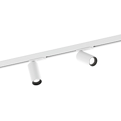 1-faset spot PILLO ON TRACK 1.0 svingbar GU10 IP20, hvid mat