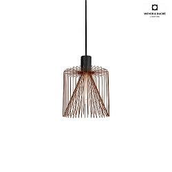 Shade WIRO 1.8 CAGE, lacquered steel, without suspension + lamp, rust