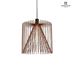 Shade WIRO 3.8 CAGE, lacquered steel, without suspension + lamp, rust