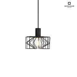Shade WIRO 2.0 CAGE, lacquered steel, without suspension + lamp, black