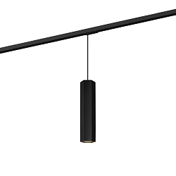 1-faset pendul HEXO ON TRACK 3.0 - PAR16 firkantet, lang, med adapter GU10 IP20, mat, kulsort d�mpbar