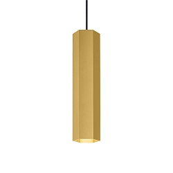 LED Pendant luminaire HEXO MULTI 3.0, 6W 2700K, CRi >90, without canopy, gold