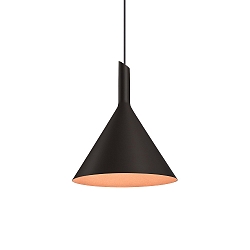 Design Pendant luminaire SHIEK 3.0, � 25.2cm, E27 max. 20W, dimmable, black copper