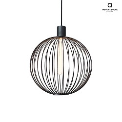 Shade WIRO 4.0 GLOBE,  30cm, lacquered steel, without suspension + lamp, black