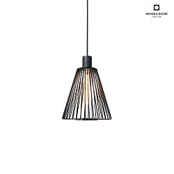 Shade WIRO 1.0 CONE, lacquered steel, without suspension + lamp, black
