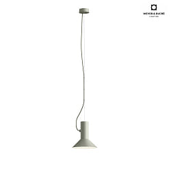 Pendant luminaire ROOMOR 1.0, E27, 600cm, cement grey, with shade 1.0, cement grey white
