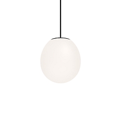 Pendel DRO SUSPENDED 2.0 - � 19.5CM E14 IP20, opal hvid, sort mat d�mpbar