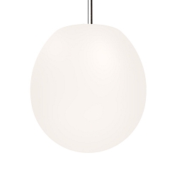 Pendel DRO SUSPENDED 4.0 - � 38.5CM E27 IP20, opal hvid, sort mat d�mpbar