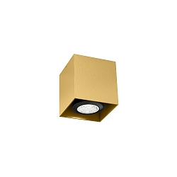 overflade lampe BOX MINI 1.0 Kubusform, stiv GU10 IP20, guld d�mpbar