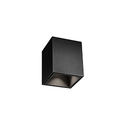 Downlight BOX MINI 1.0 firkantet, overflademonteret version IP20, sort mat d�mpbar