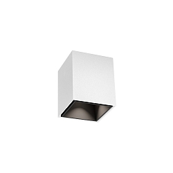 Downlight BOX MINI 1.0 firkantet, overflademonteret version IP20, hvid mat d�mpbar