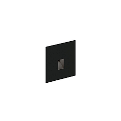 V�gindbygningslampe STRIPE WALL REC 0.7 IP20, sort mat 