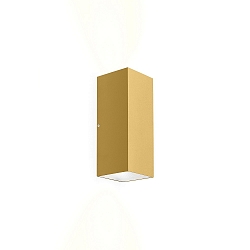 LED Wall luminaire TRAIN 2.0, 2-sided, 8W 2700K 490lm 36�, CRi >90, dimmable, gold