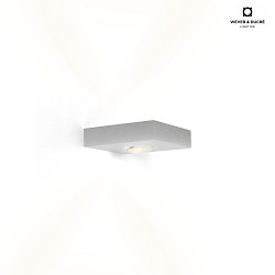 LED Wall luminaire LEENS 2.0, 2-sided, 2x 4W 3000K, CRi >90, dimmable, aluminum
