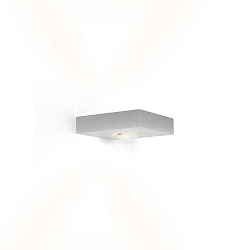 V�glampe LEENS 2.0 - UP&DOWN 2-flammer, med linseoptik IP20, aluminium b�rstet d�mpbar