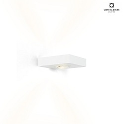 LED Wall luminaire LEENS 2.0, 2-sided, 2x 4W 3000K, CRi >90, dimmable, white