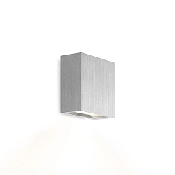 LED Wall luminaire CENTRAL 1.0, up or down, 8W 3000K, CRi >90, dimmable, aluminum brushed