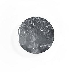 LED Wall luminaire MILES 2.0 ROUND, indirect, � 19cm, 8W 2700K, CRi >90, dimmable, marble black