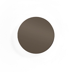 LED Wall luminaire MILES 2.0 ROUND, indirect, � 19cm, 8W 2700K, CRi >90, dimmable, bronze
