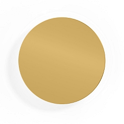 LED Wall luminaire MILES 3.0 ROUND, indirect, � 26cm, 8W 2700K, CRi >90, dimmable, gold