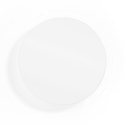 LED Wall luminaire MILES 3.0 ROUND, indirect, � 26cm, 8W 2700K, CRi >90, dimmable, white
