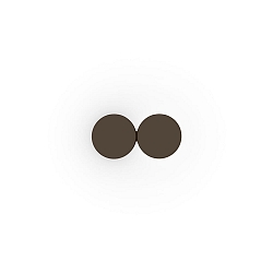 V�glampe DOT WALL SURF 2.0 IP20, bronze d�mpbar