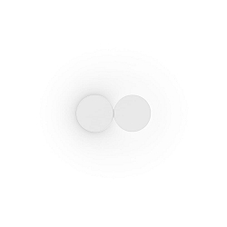 V�glampe DOT WALL SURF 2.0 IP20, hvid mat d�mpbar