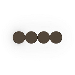 V�glampe DOT WALL SURF 4.0 IP20, bronze d�mpbar