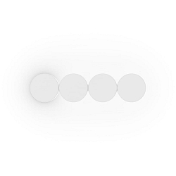 V�glampe DOT WALL SURF 4.0 IP20, hvid mat d�mpbar