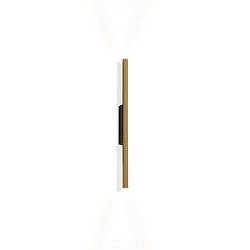 V�glampe TRACE SLIM WALL SURF 1.0 IP20, champagne, sort mat d�mpbar