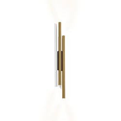 V�glampe TRACE SLIM WALL SURF 2.0 IP20, champagne, sort mat d�mpbar