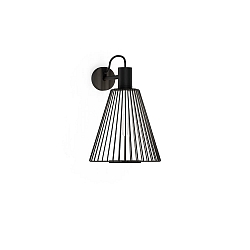 Væglampe WIRO 1.0 CONE WALL SURF E27 IP20, sort 