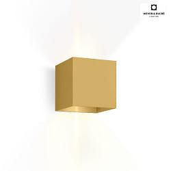 LED Wall luminaire BOX 3.0, Up&Down, 6W 1800-2850K 2x200lm, dimmable, gold