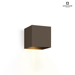 LED Wall luminaire BOX 1.0, up or down, 6W 1800-2850K 400lm, dimmable, bronze