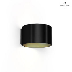 LED Wall luminaire RAY 2.0, Up&Down, 2x 3W 1800-2850K, dimmable, angle adjustable, black